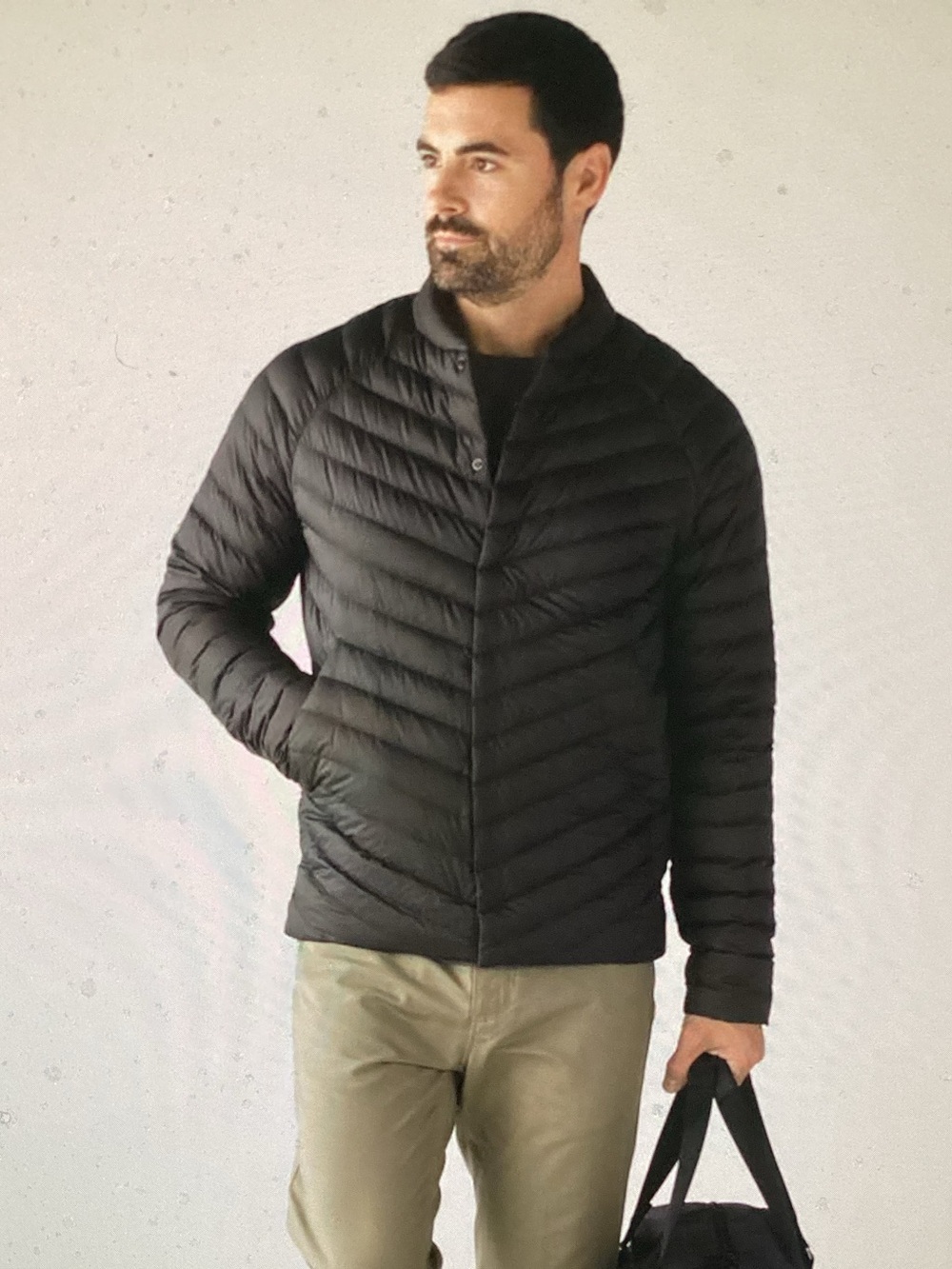 Lululemon Down Snap Jacket Men's in Onyx.